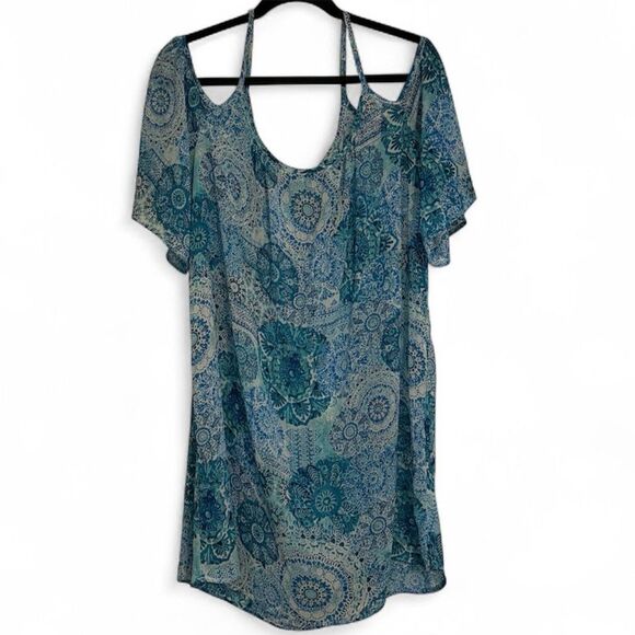 Bleu Rod Beattie Other - BLEU Rod Beattie Swim Coverup Open Shoulder with Sleeves Women's Size Large‎